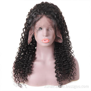 Virgin Brazilian Jerry Kinky Curl Human Hair Lace Front Wig HD Lace Wigs Deep Water Natural Wave Human Hair Wigs